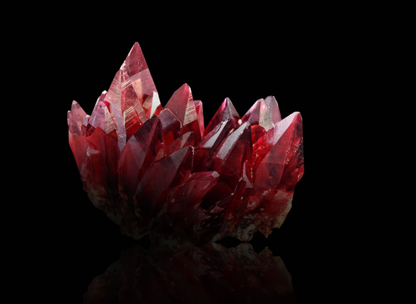 Unicate ruby stone in natural state