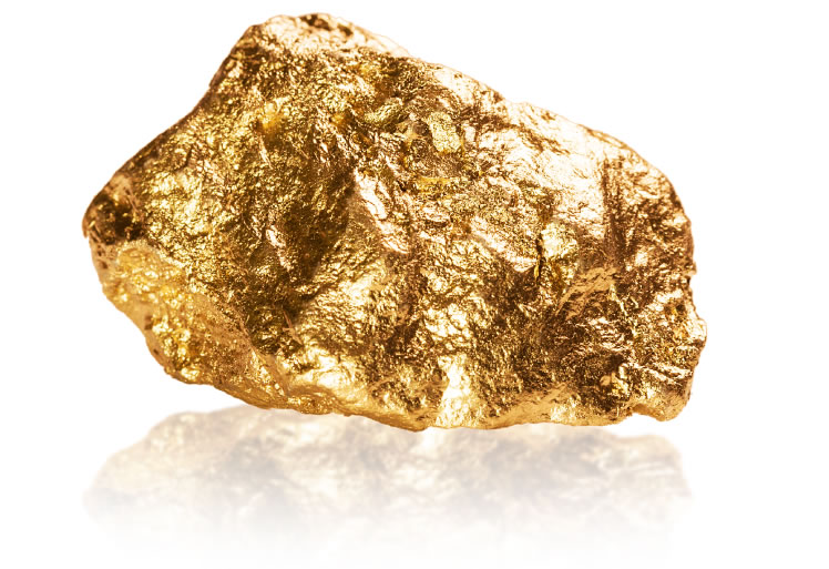 The largest gold nugget recorded so far.